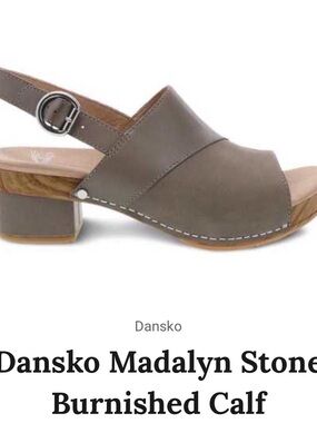 Dansko Slingback Clog in Stone Gray